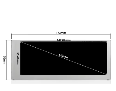 Kyocera 6.2" LCD Panel Ultra Wide 6.2 Inch LCD Screen 640(RGB)x240 HVGA 8:3