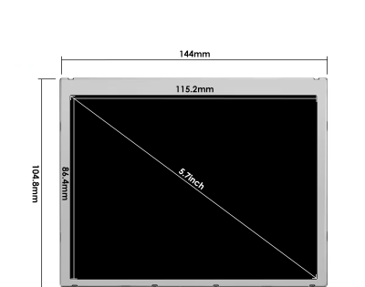 STCG057QVLAB-G00 5.7 Inch LCD Display Screen Panel Original for Kyocera Brand