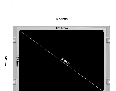 Industrial 8.4 inch Kyocera TCG084SVLQEPNN-AN40 800x600 LVDS High brightness