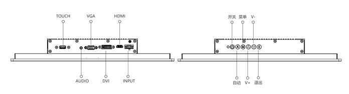 IDP150 15 inch ultra-thin industrial touch display monitor