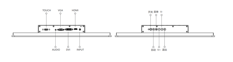 IDP185 18.5 inch 1366*768 ultra-thin touch display monitor