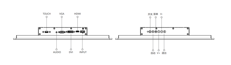 IDP190 19 inch ultra-thin touch display monitor