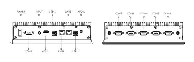 IPA080-C 8 inch Ultra-thin All-aluminum Fanless Panel PC