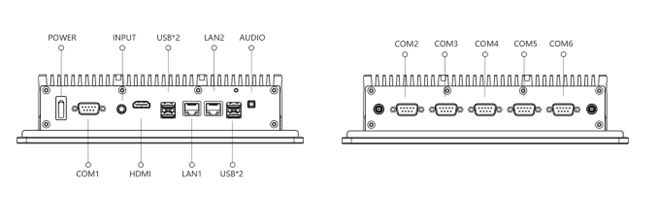 IPA101-C 10.1 inch Ultra-thin All-aluminum Fanless Panel PC