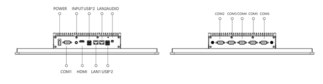 IPA185-C 18.5 inch ultra-thin fanless industrial panel PC