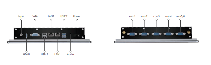 IPA101-A 10.1inch Ultra-thin Full Aluminum Fanless Industrial Panel PC