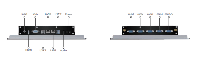 IPA121-A 12.1 " Ultra-thin Full Aluminum Fanless Industrial Panel PC