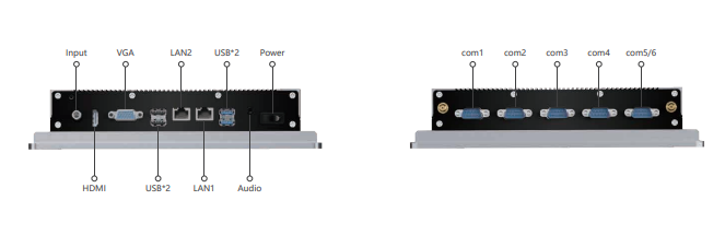 IPA104-A-TR 10.4 " Ultra-thin Full Aluminum Fanless Industrial Panel PC