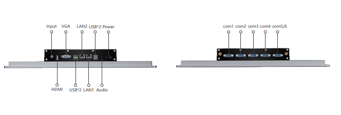 IPA190-A 19.0 " Ultra-thin Full Aluminum Fanless Industrial Panel PC