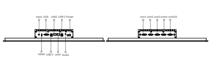 IPA238-A 23.8"Ultra-thin Full Aluminum Fanless Industrial Panel PC