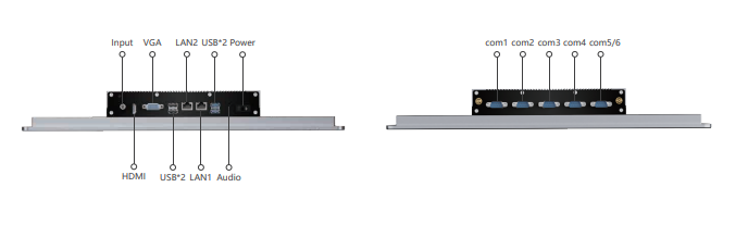 IPA185-A 18.5" Ultra-thin Full Aluminum Fanless Industrial Panel PC