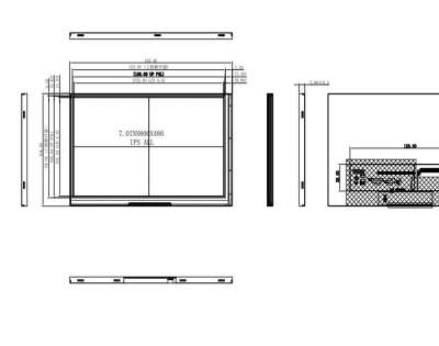 PC070IA83 7.0-inch 800 * 480 TFT LCD module replace AT070TN83 V.1