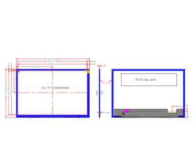 ZW-T101QIHA-01 10.1 inches, 1280X800, 280nits, LVDS, 40pins, full field of view